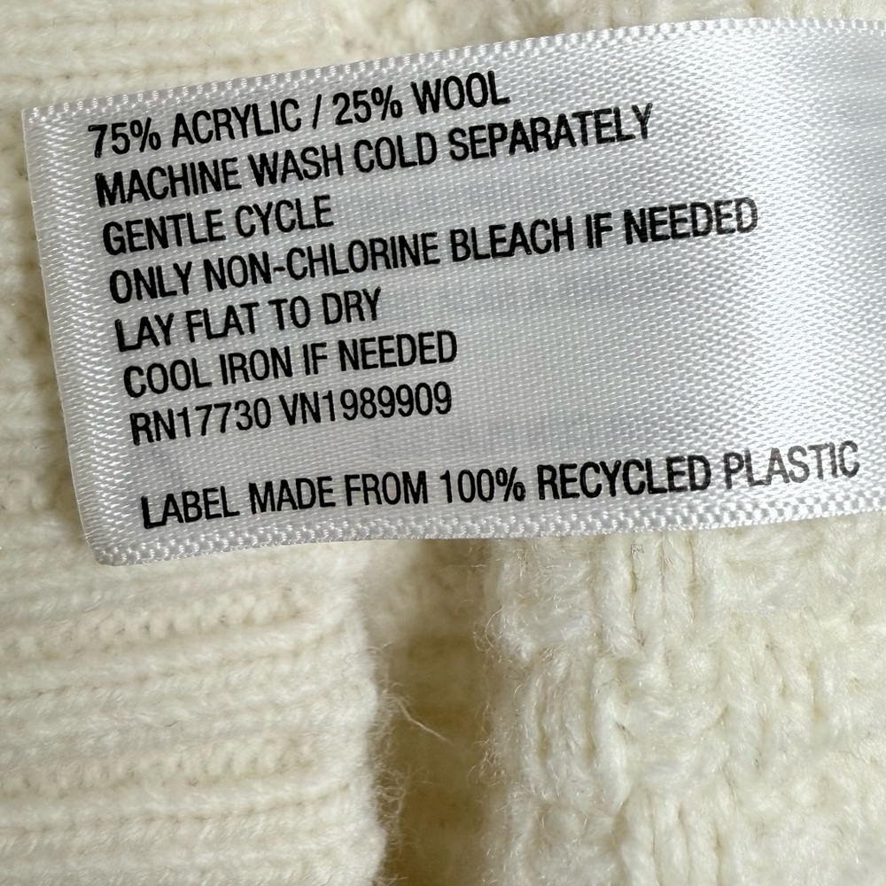 Future Collective Kahlana Barfield Ivory Women’s XXS Cardigan Sweater - Picture 11 of 13